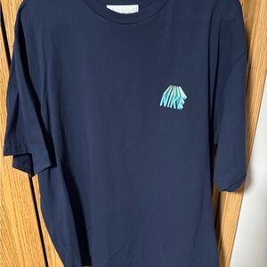 Nike Embroidered Deep Navy Blue Crew Neck Tee